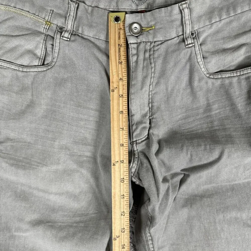 Tommy Bahama Pants Mens 38x34* Light Pigment Dye Gray Linen Cotton Blend (38x30)